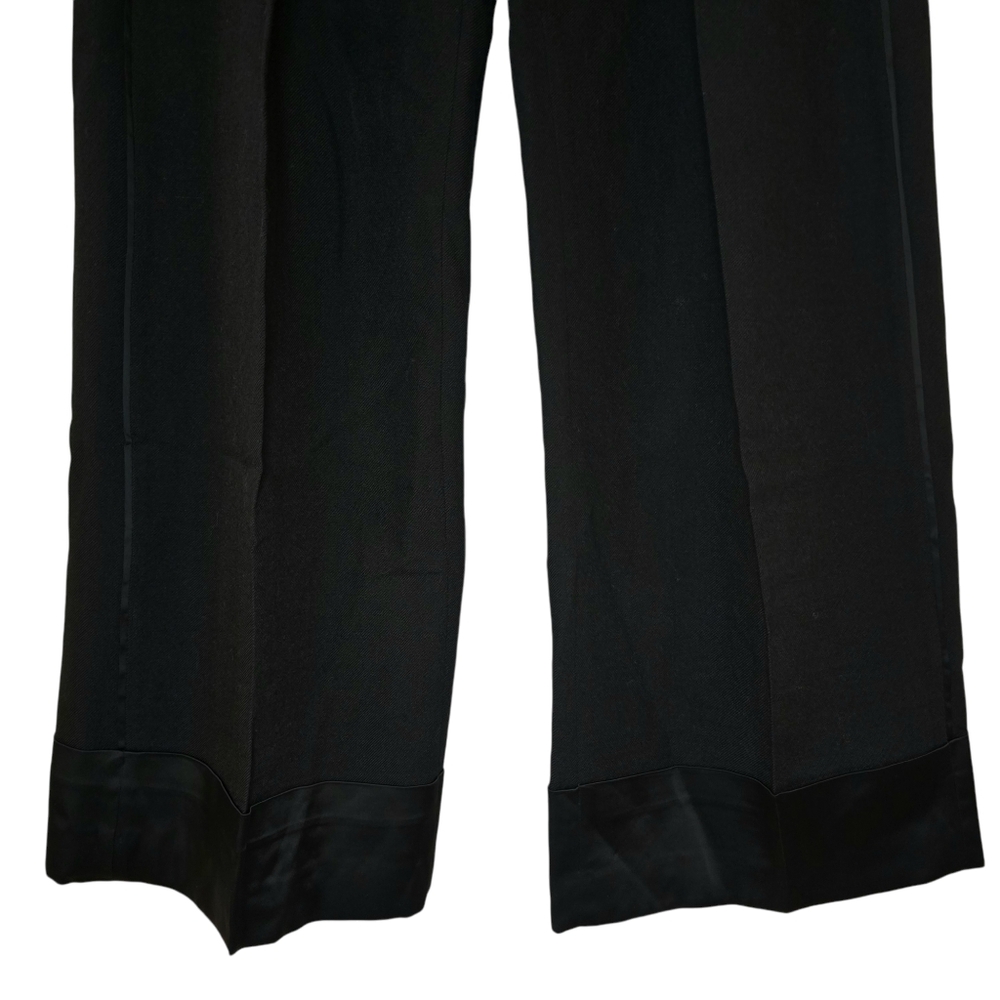 Zara Limited Edition Sateen Hem Wool Pants - Picture 8 of 11